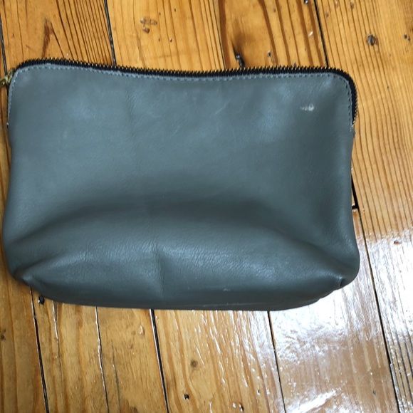 Jessie & Co Make-Up Accessory Bag Gray Leather - Picture 9 of 10